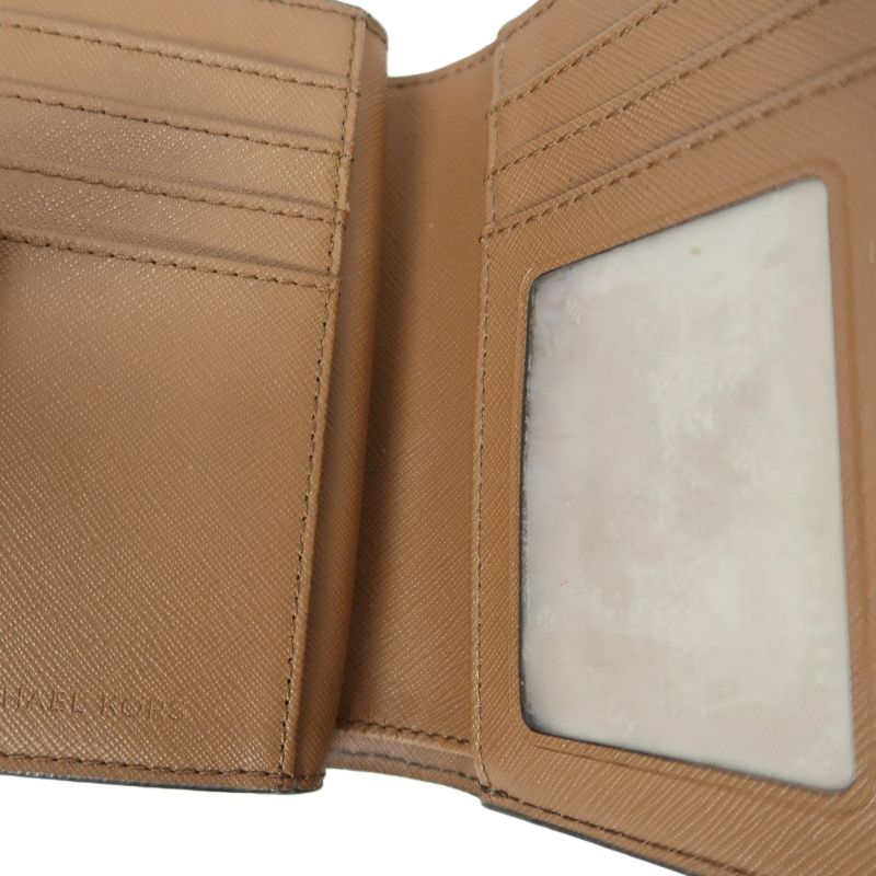 MICHAEL KORS Beige Signature PVC Wallet