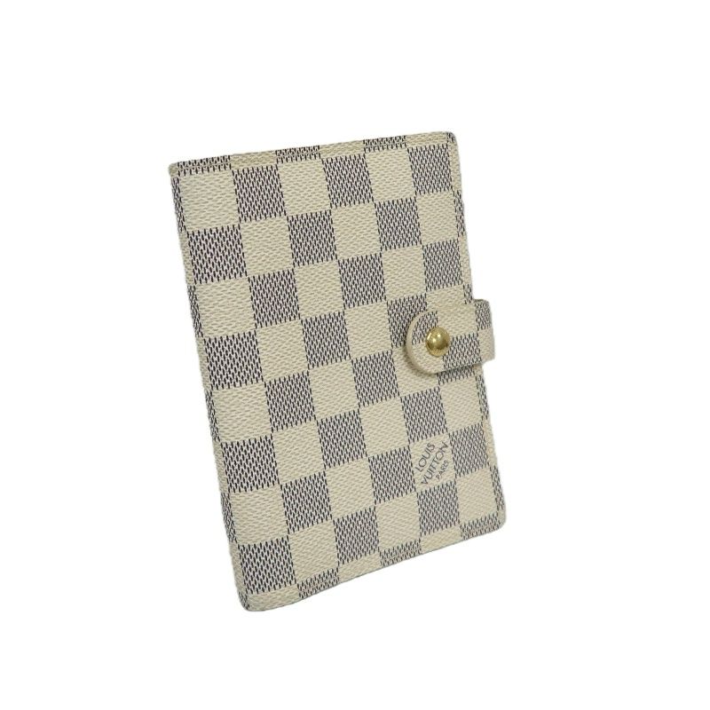 LOUIS VUITTON Damier Azur Agenda PM White Notebook Cover