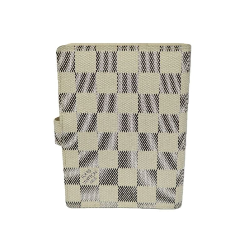 LOUIS VUITTON Damier Azur Agenda PM White Notebook Cover