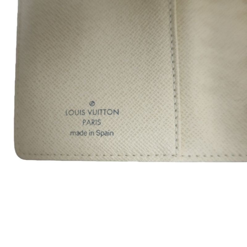LOUIS VUITTON Damier Azur Agenda PM White Notebook Cover