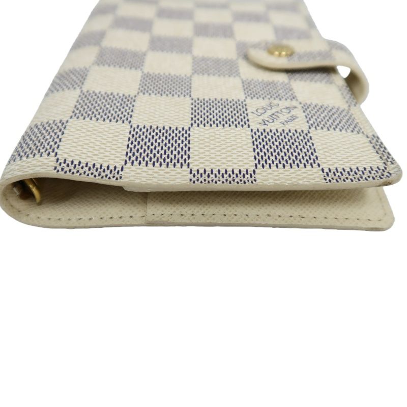 LOUIS VUITTON Damier Azur Agenda PM White Notebook Cover