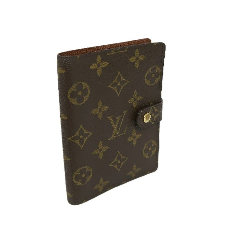 LOUIS VUITTON (LV) Agenda PM Monogram Notebook, Brown Coated Canvas