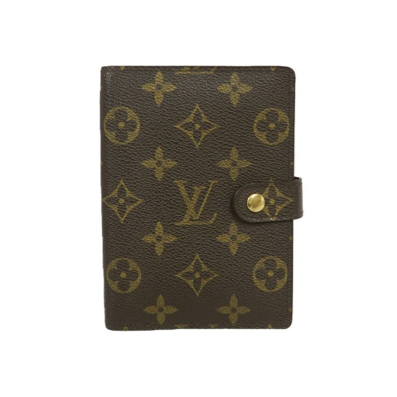 LOUIS VUITTON (LV) Agenda PM Monogram Notebook, Brown Coated Canvas
