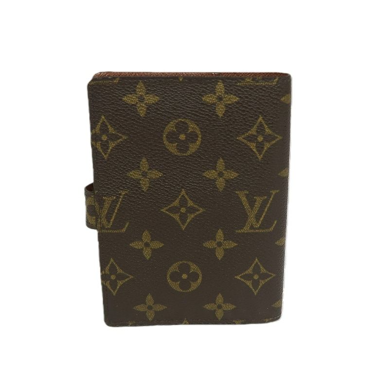 LOUIS VUITTON (LV) Agenda PM Monogram Notebook, Brown Coated Canvas