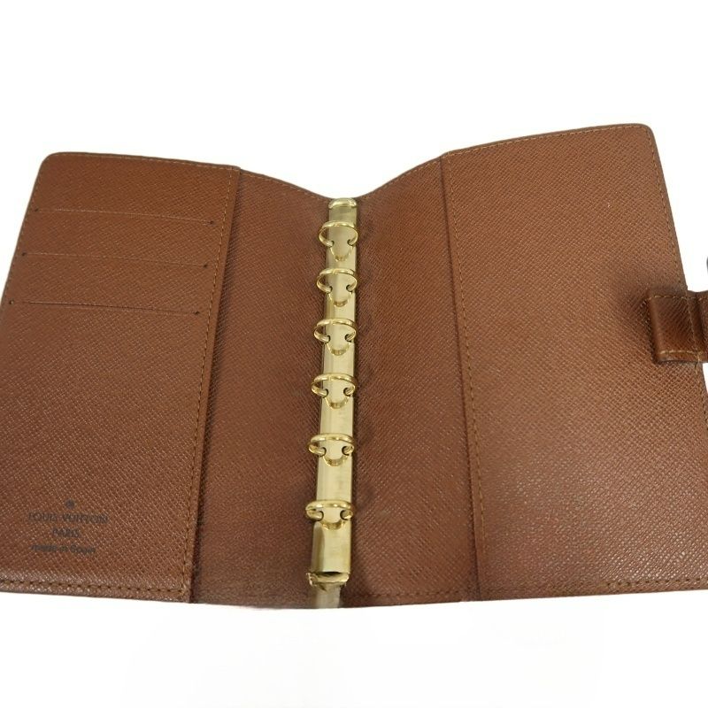 LOUIS VUITTON (LV) Agenda PM Monogram Notebook, Brown Coated Canvas