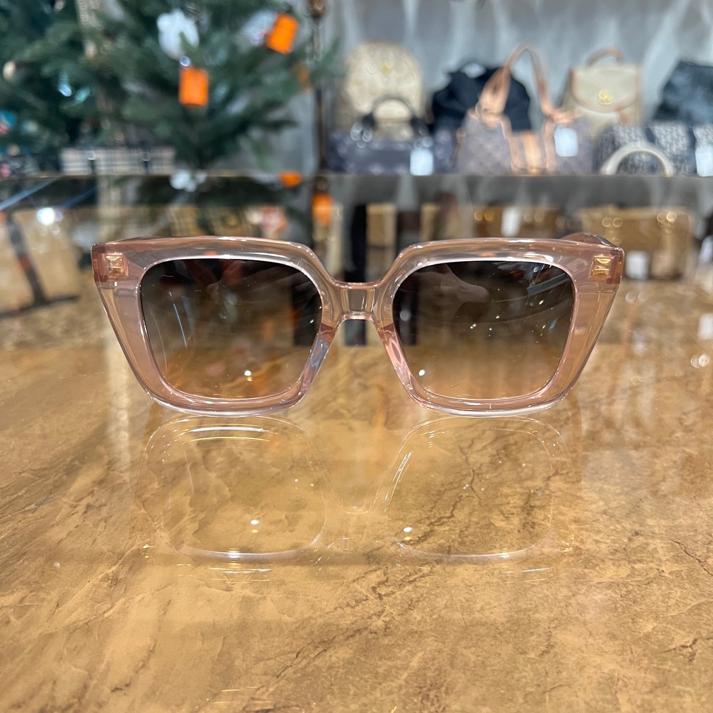 DIOR Sunglasses, 53¡õ18-140, Brown, Resin Frame, Comes with Original Box & Case