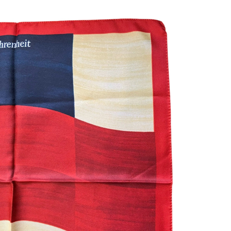 DIOR red, blue and white color-block scarf/handkerchief, no care label