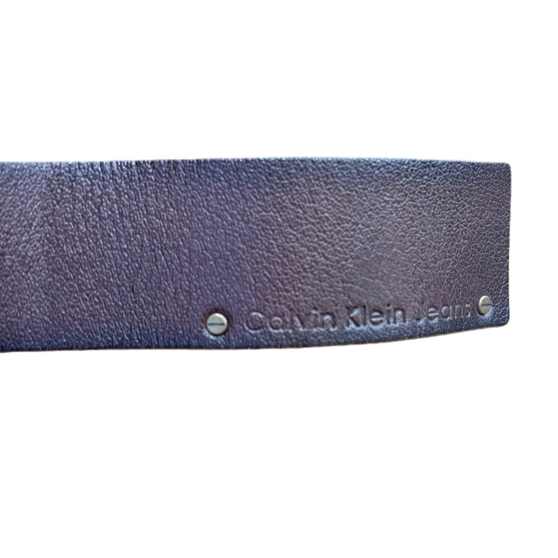 Calvin Klein (CK) belt, brown, cowhide