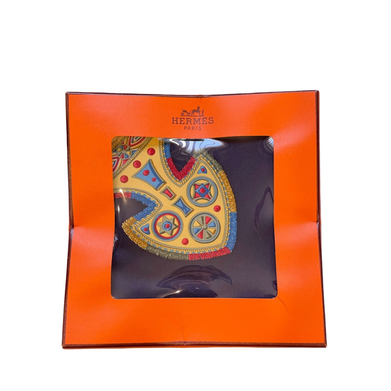 HERMES Scarf, Navy Tone, Unopened, With Box & Case