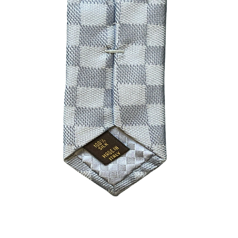 LOUIS VUITTON Blue Damier Canvas Tie With Original Box