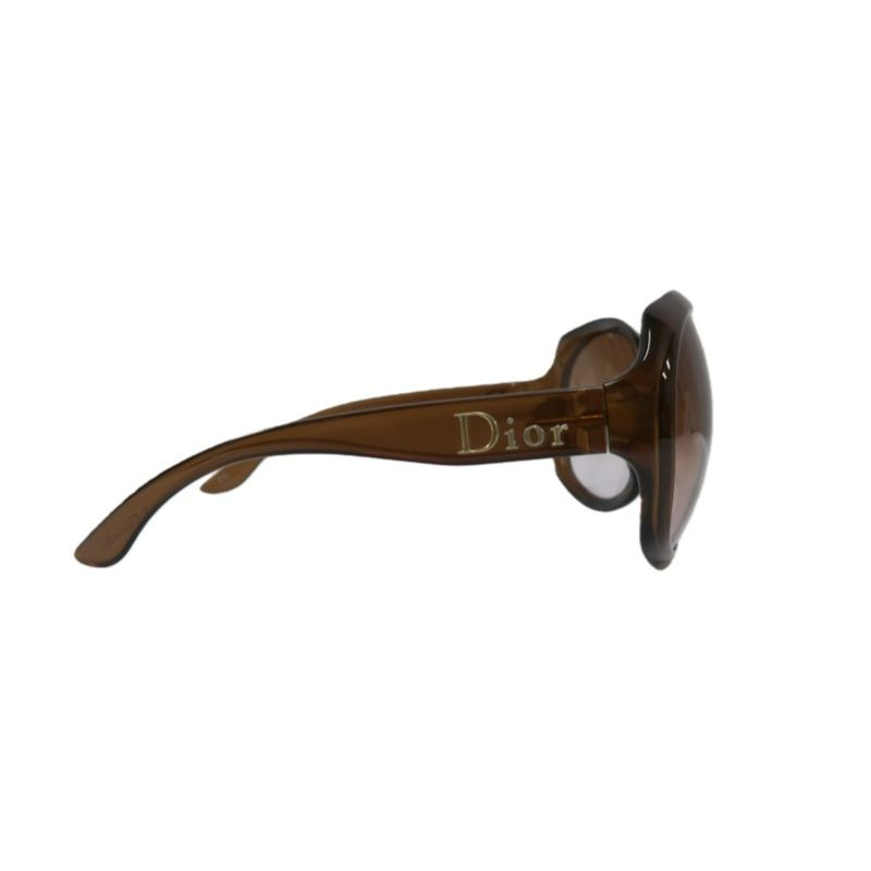 DIOR Sunglasses Brown Resin Frame With Original Case