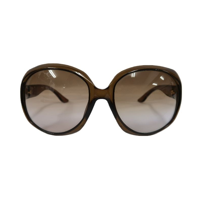 DIOR Sunglasses Brown Resin Frame With Original Case