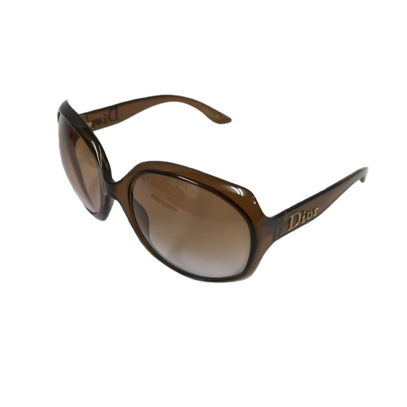DIOR Sunglasses Brown Resin Frame With Original Case