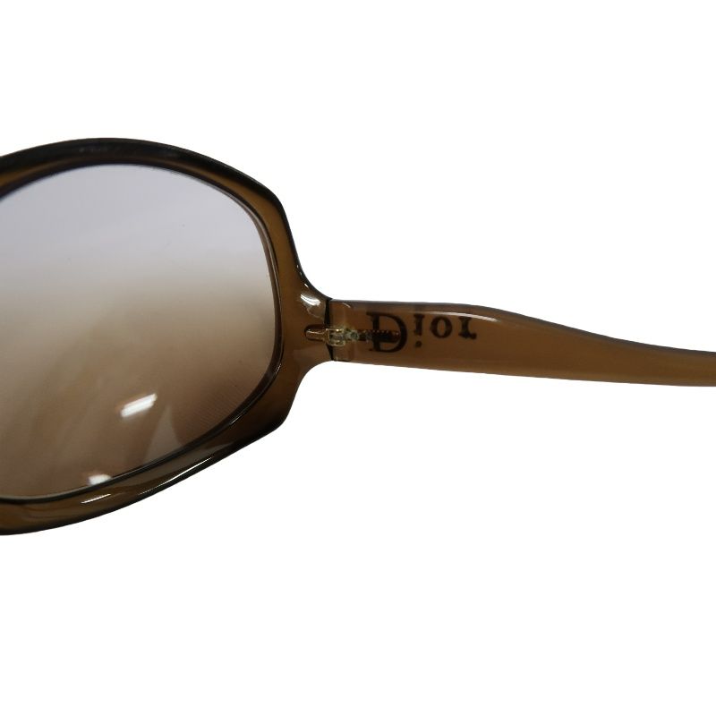 DIOR Sunglasses Brown Resin Frame With Original Case