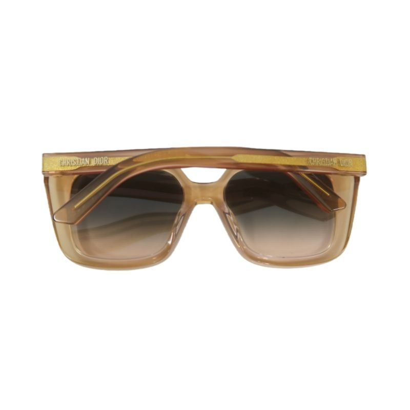 DIOR Sunglasses, 53¡õ18-140, Brown, Resin Frame, Comes with Original Box & Case