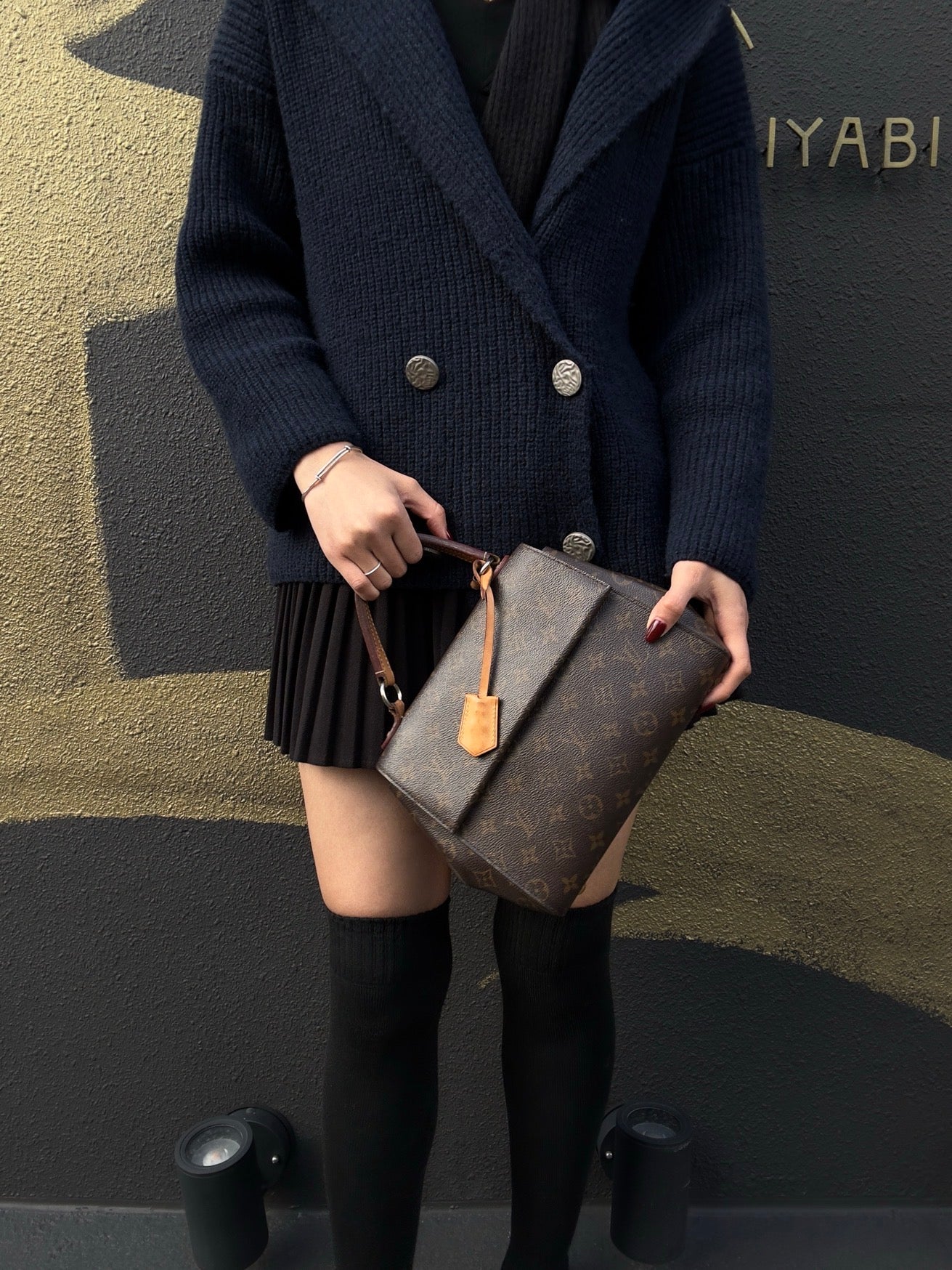 LOUIS VUITTON (LV) Cluny Monogram Handbag, Brown/Pink, Shoulder Strap Included