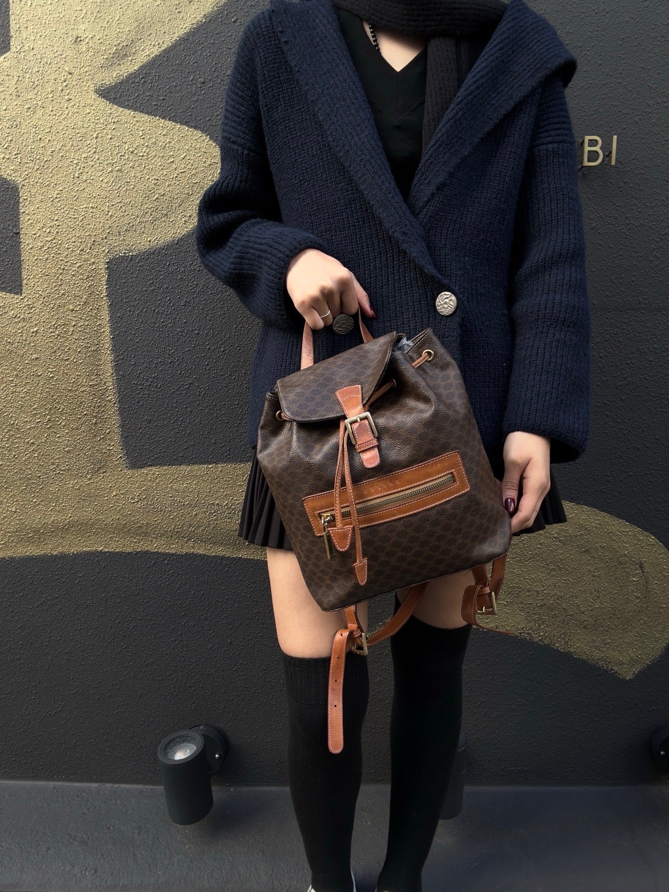 CELINE Macadam Backpack Brown