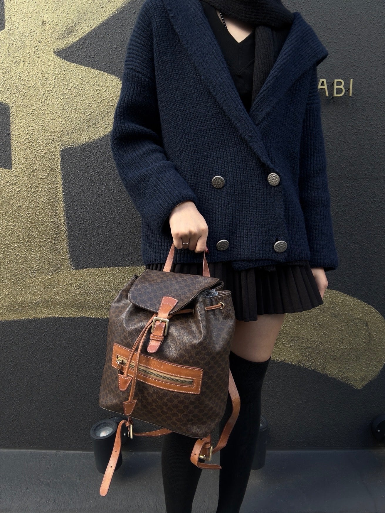 CELINE Macadam Backpack Brown