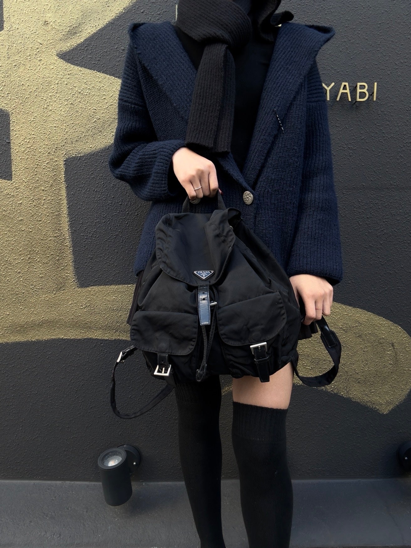 PRADA Black Nylon Backpack