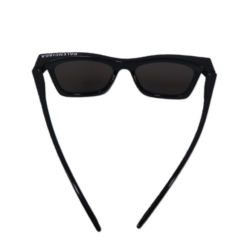 BALENCIAGA Sunglasses Black Resin Frame With Original Case