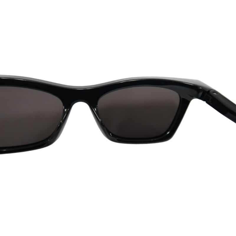 BALENCIAGA Sunglasses Black Resin Frame With Original Case