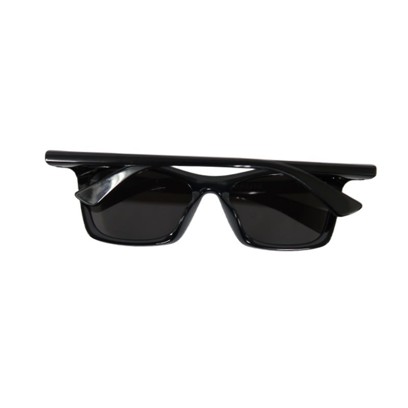 BALENCIAGA Sunglasses Black Resin Frame With Original Case