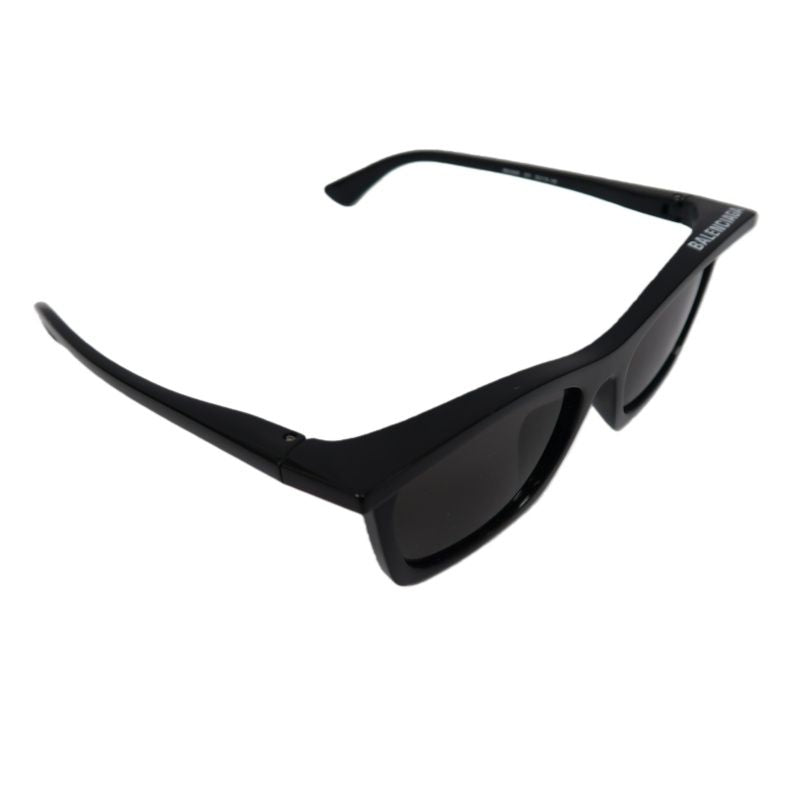 BALENCIAGA Sunglasses Black Resin Frame With Original Case