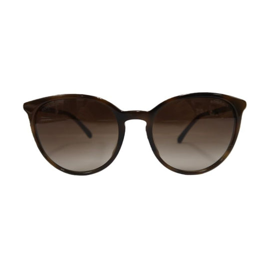 CHANEL Sunglasses Brown Resin Frame With Original Box