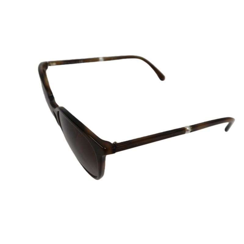 CHANEL Sunglasses Brown Resin Frame With Original Box