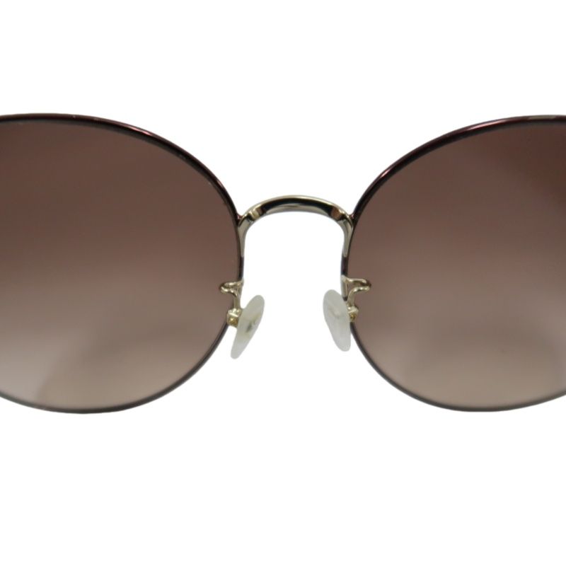 Salvatore Ferragamo Gancini Sunglasses Brown Resin Frame With Original Ca