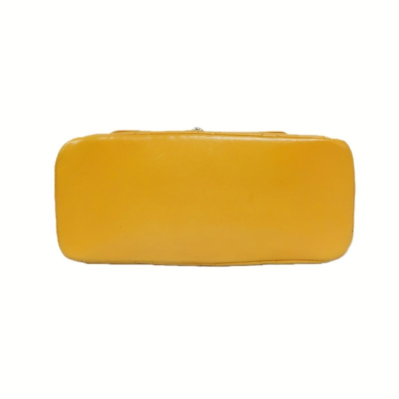 CHANEL Matelassé Hand & Shoulder Bag, Lambskin, Orange, With Guarantee Card and Dust Bag