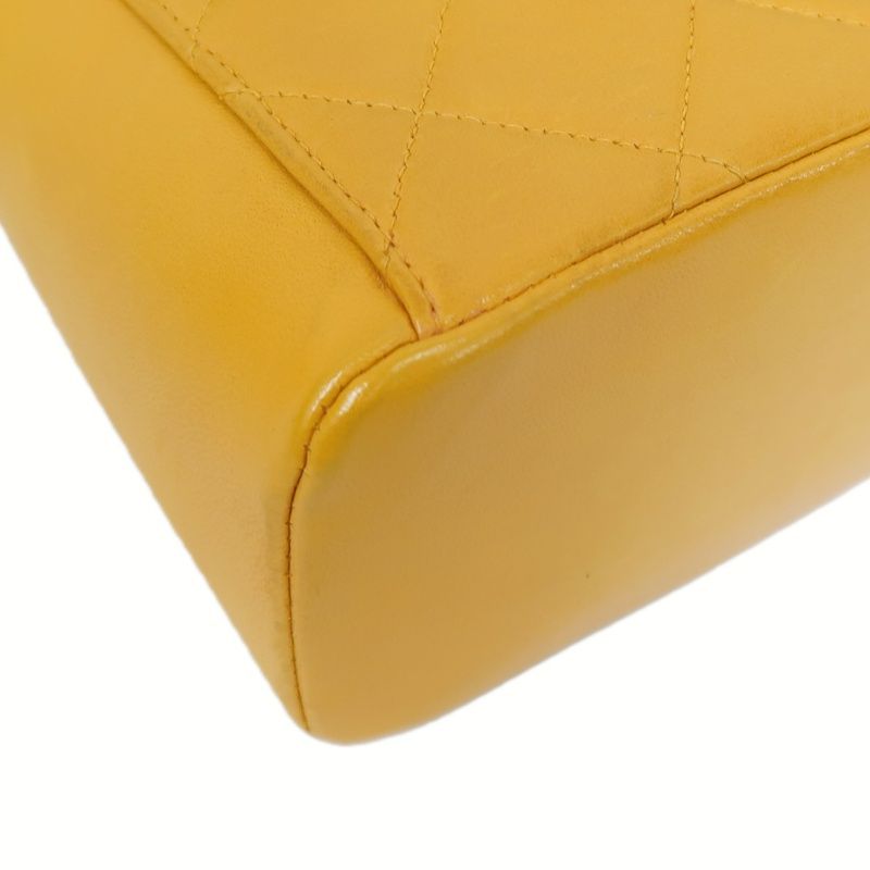 CHANEL Matelassé Hand & Shoulder Bag, Lambskin, Orange, With Guarantee Card and Dust Bag