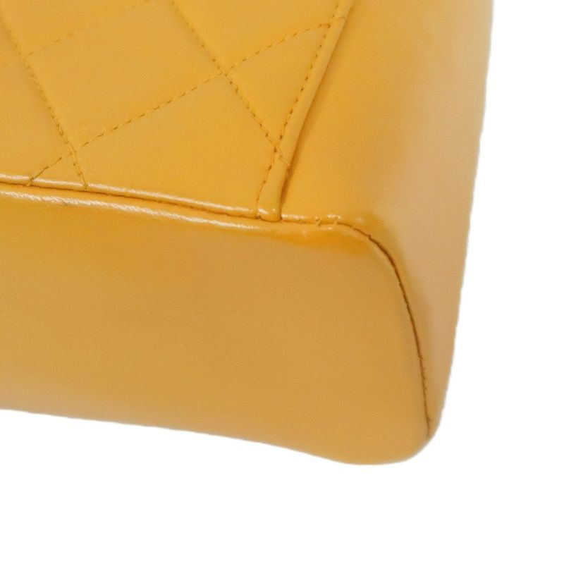 CHANEL Matelassé Hand & Shoulder Bag, Lambskin, Orange, With Guarantee Card and Dust Bag