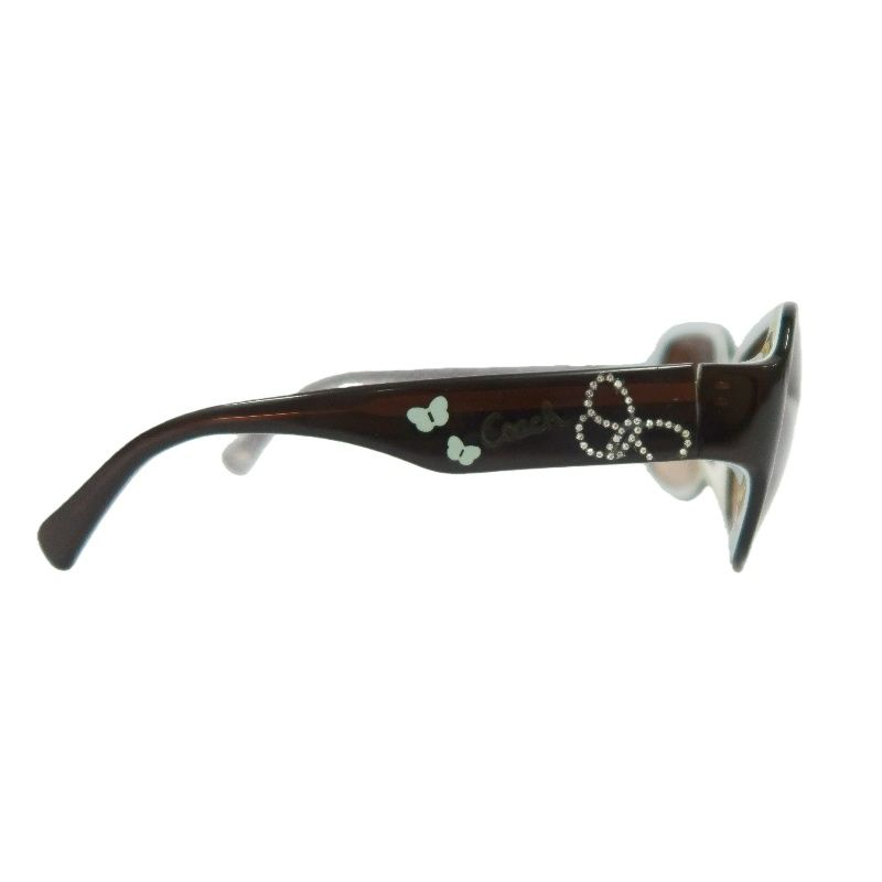 Coach Brown Resin Frame Sunglasses With Case