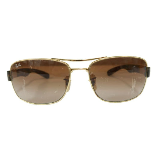 RAY-BAN Brown Resin Frame Sunglasses With Case
