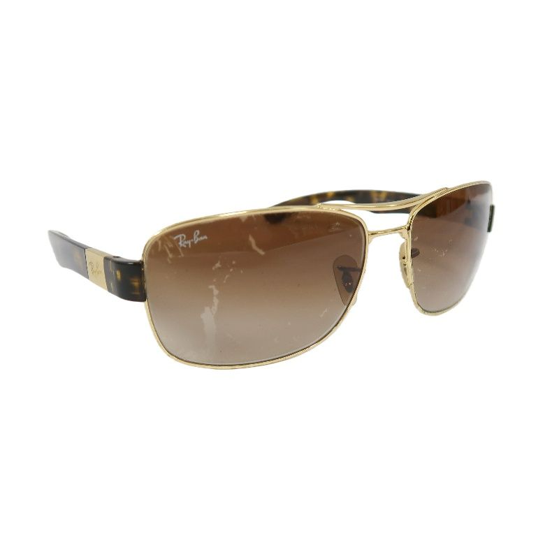 RAY-BAN Brown Resin Frame Sunglasses With Case
