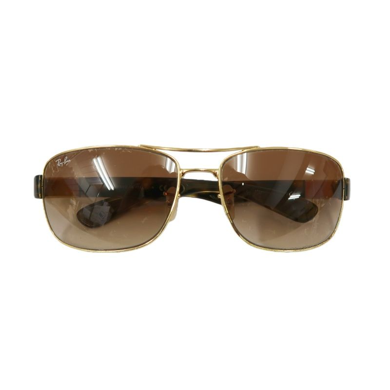 RAY-BAN Brown Resin Frame Sunglasses With Case