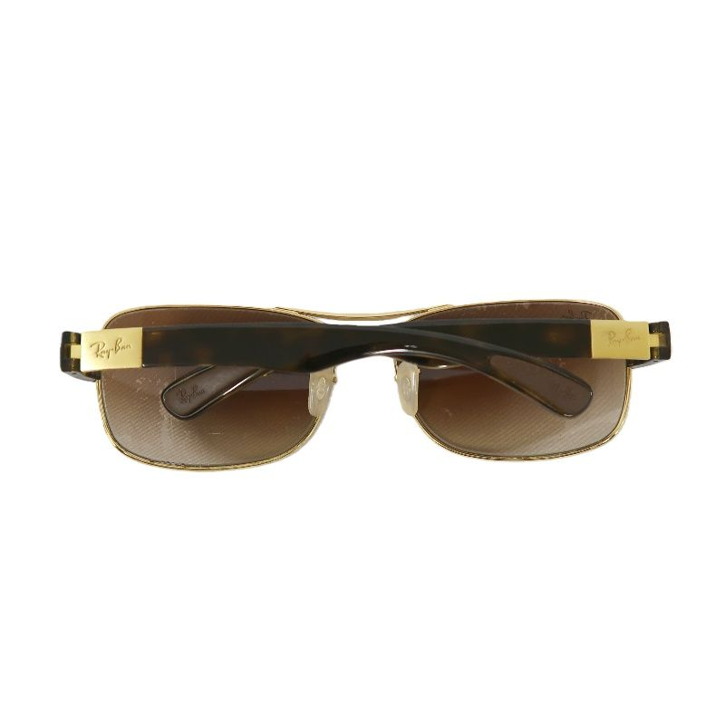 RAY-BAN Brown Resin Frame Sunglasses With Case