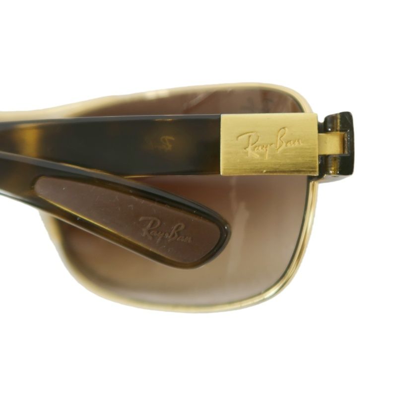 RAY-BAN Brown Resin Frame Sunglasses With Case