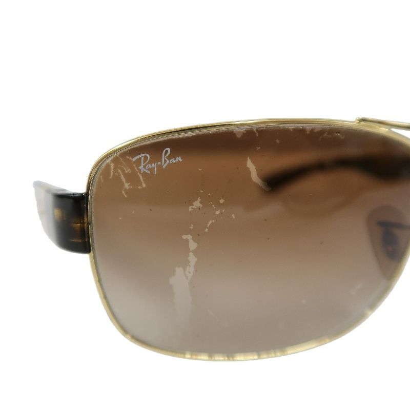 RAY-BAN Brown Resin Frame Sunglasses With Case