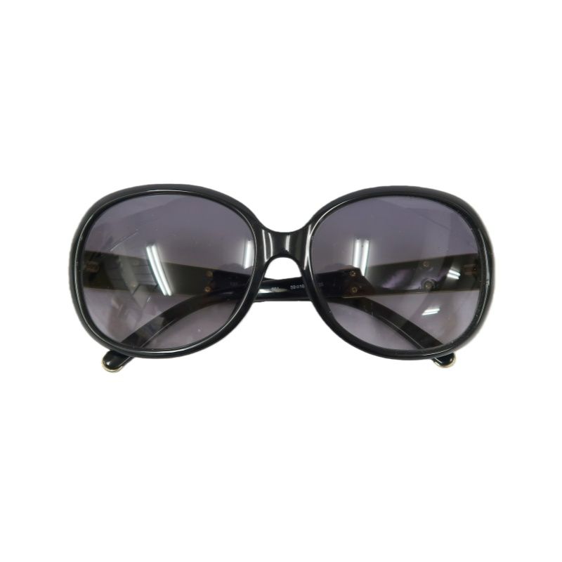 Chloe Black and Brown Resin Frame Sunglasses With Box and Case
