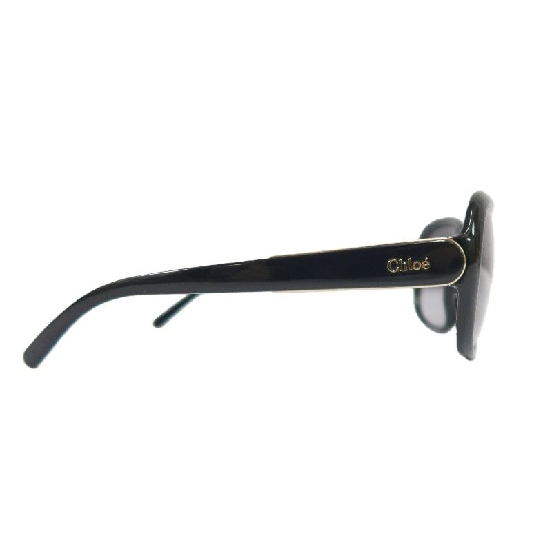 Chloe Black and Brown Resin Frame Sunglasses With Box and Case