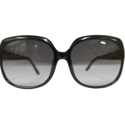 Salvatore Ferragamo Black Resin Frame Sunglasses