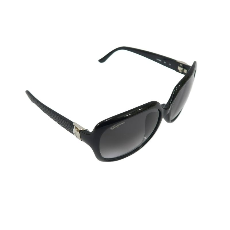 Salvatore Ferragamo Black Resin Frame Sunglasses