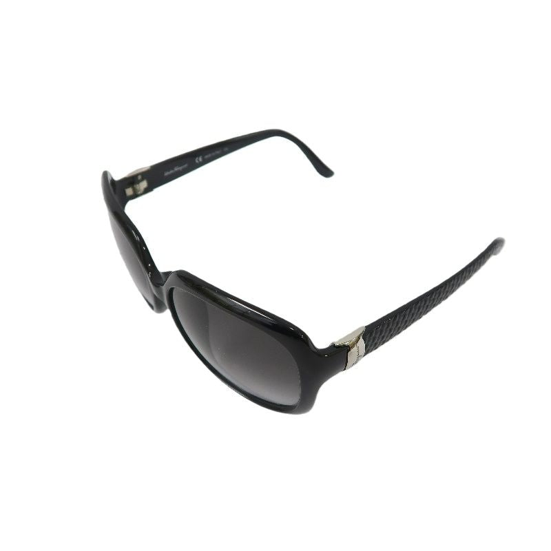 Salvatore Ferragamo Black Resin Frame Sunglasses