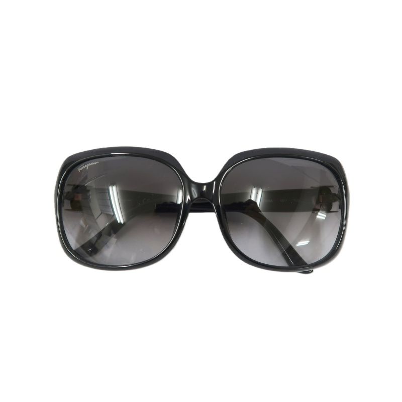 Salvatore Ferragamo Black Resin Frame Sunglasses