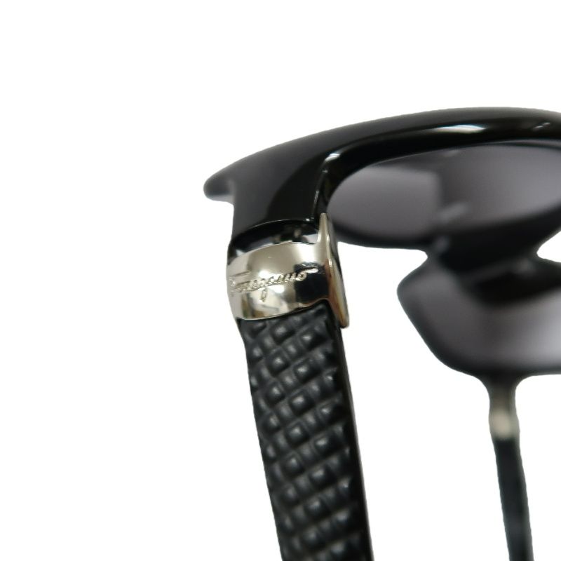 Salvatore Ferragamo Black Resin Frame Sunglasses