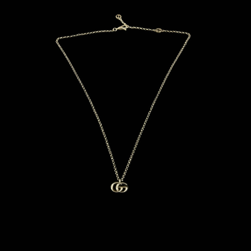 GUCCI GG Logo Necklace, 925 Sterling Silver