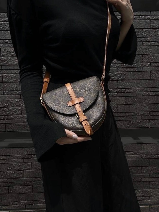LOUIS VUITTON (LV) Monogram Chantilly PM Brown Crossbody Bag