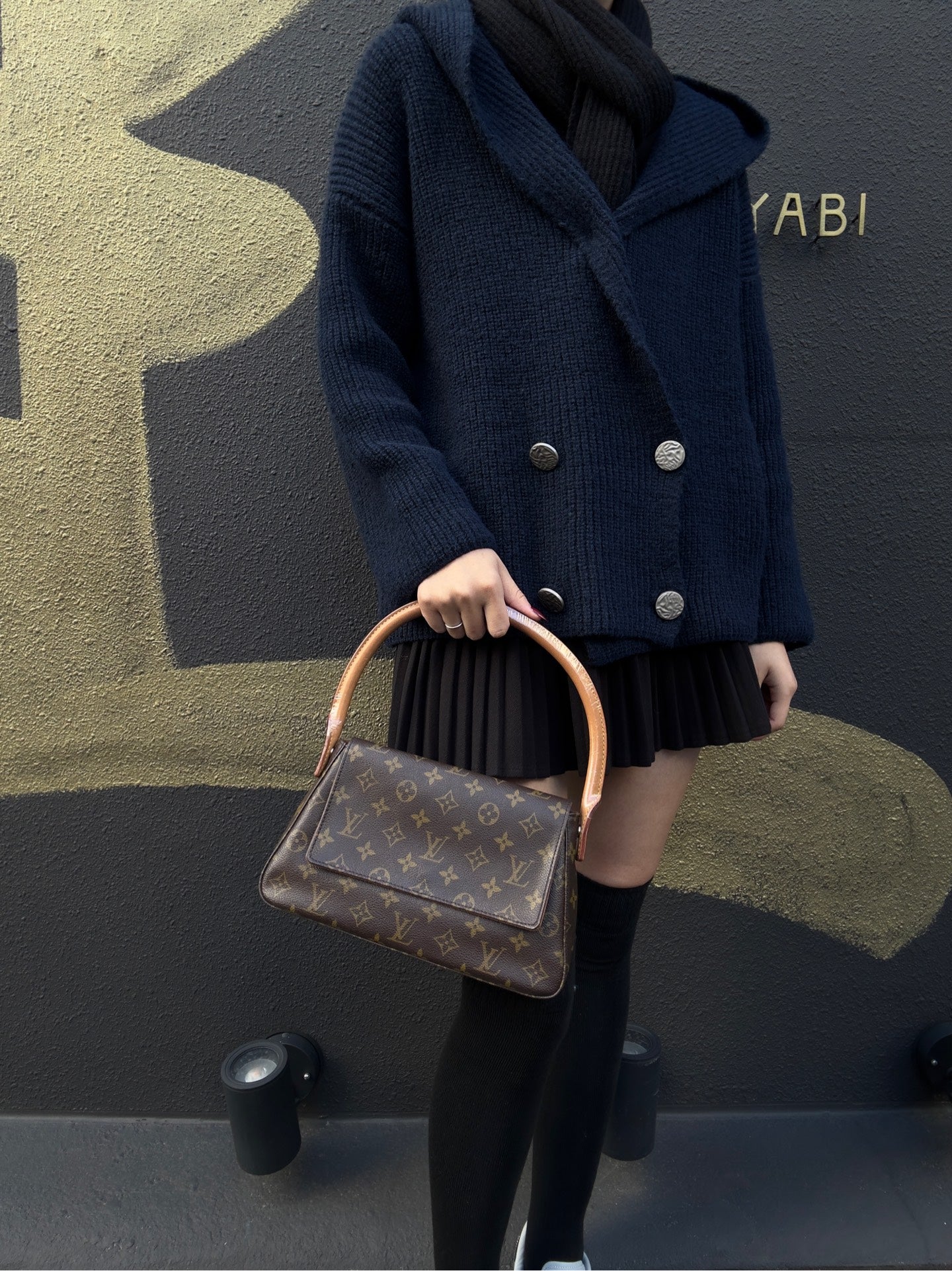 LOUIS VUITTON (LV) Monogram Mini Looping Brown Shoulder Bag